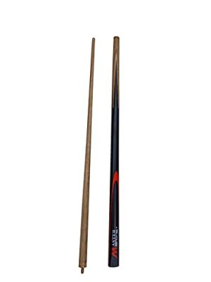 DEEPGROUP Traders Snooker and Pool Cue Stick Cue Stick 9mm Cue Tip Half Master (Black)