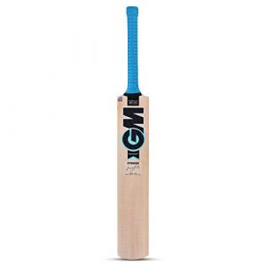 GM Diamond Striker Kashmir Willow Cricket Bat with Cross Weave Tape on The Face |Size-5| Light Weight | Free Cover|