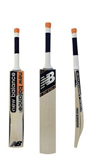new balance DC-570+ English Willow Cricket Bat Full Size with Cover, Wooden, Short Handle (DC 570+)