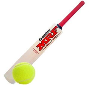 PMG Virat Kohli Popular Willow Cricket Bat Full Size (Bat and Ball)